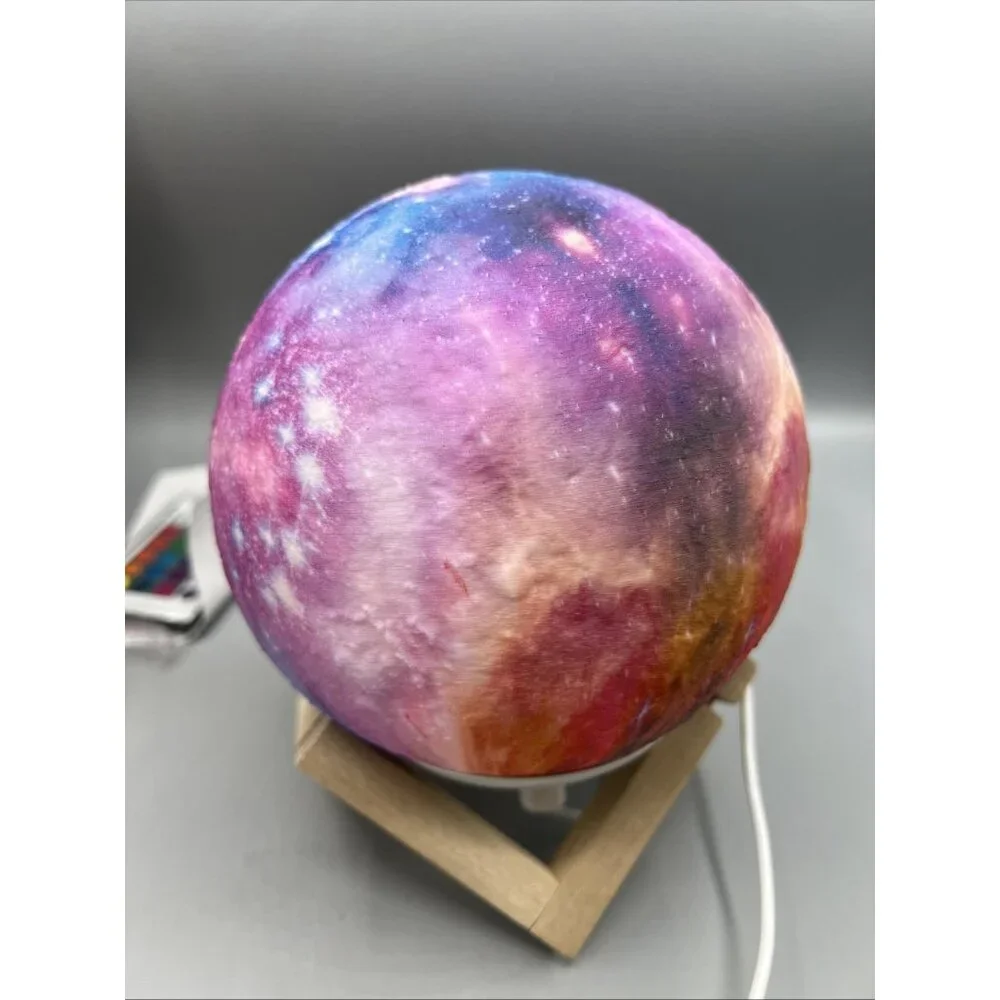 Galaxy Moon Lamp Multi Color USB Remote Touch Night Light & Decor Space Ambiance